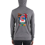 Chicago Sports Fan Crest - Unisex zip hoodie