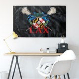 Blue Crab Maryland LAX, Large Flag, 60 x 36" with 2 grommets