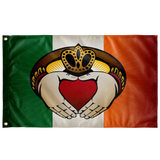 Irish Claddagh, Large Flag, 60 x 36" with 2 grommets