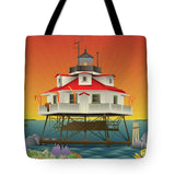 Thomas Point Shoal Lighthouse - Tote Bag