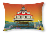 Thomas Point Shoal Lighthouse - Throw Pillow