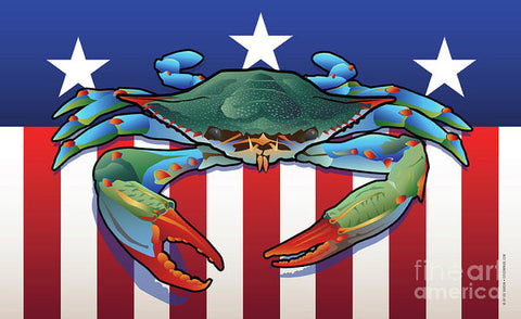 USA Blue Crab - Art Print