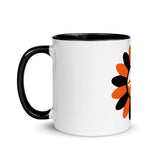 Baltimore Power Flower in Orange & Black, Mug with Color Inside, 11 oz.