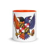 Birdland Baltimore Raven & Oriole Maryland Crest - Mug with Color Inside, 11 oz