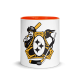 Pittsburgh - Three Rivers Roar Sports Fan Crest - Mug with Color Inside, 11 oz