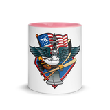 Fly, Philly, Fly! Sports Fan Crest - Mug with Color Inside, 11 oz