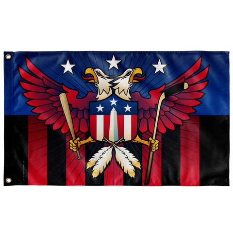 Washington Double Eagle Sports Crest, Large Flag, 60 x 36" w/ 2 grommets